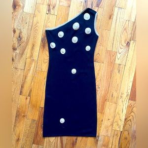 One strap vintage Balmain Ivoire dress size 38